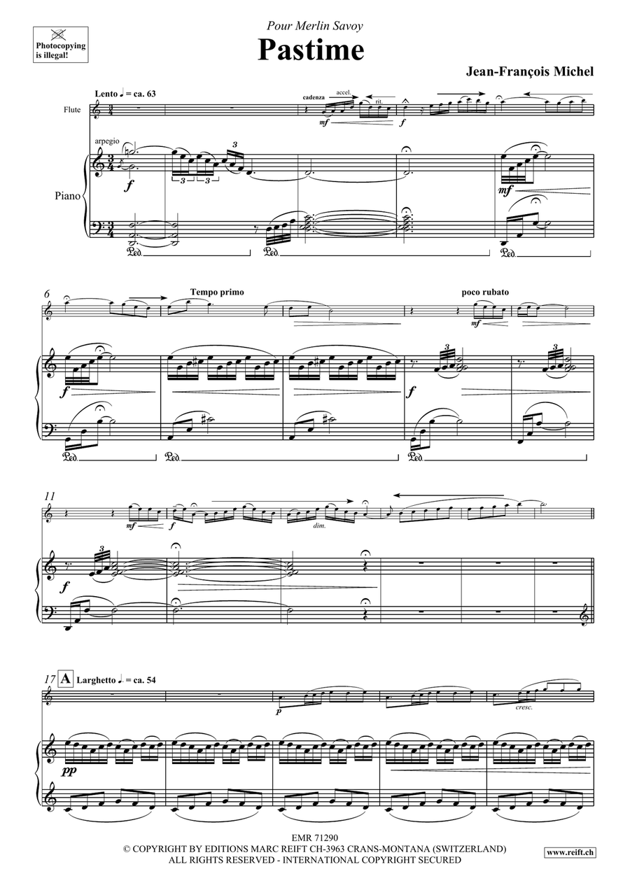 Pastime Pastime Flute Solo scores gallery preview page 5