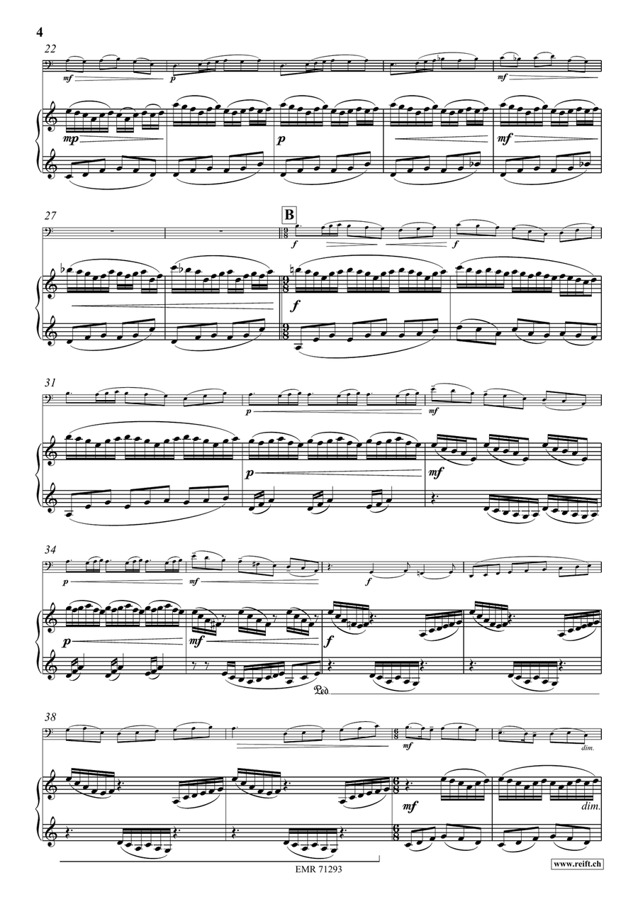 Pastime by Jean-Francois Michel Piano Accompaniment - Sheet Music page 6