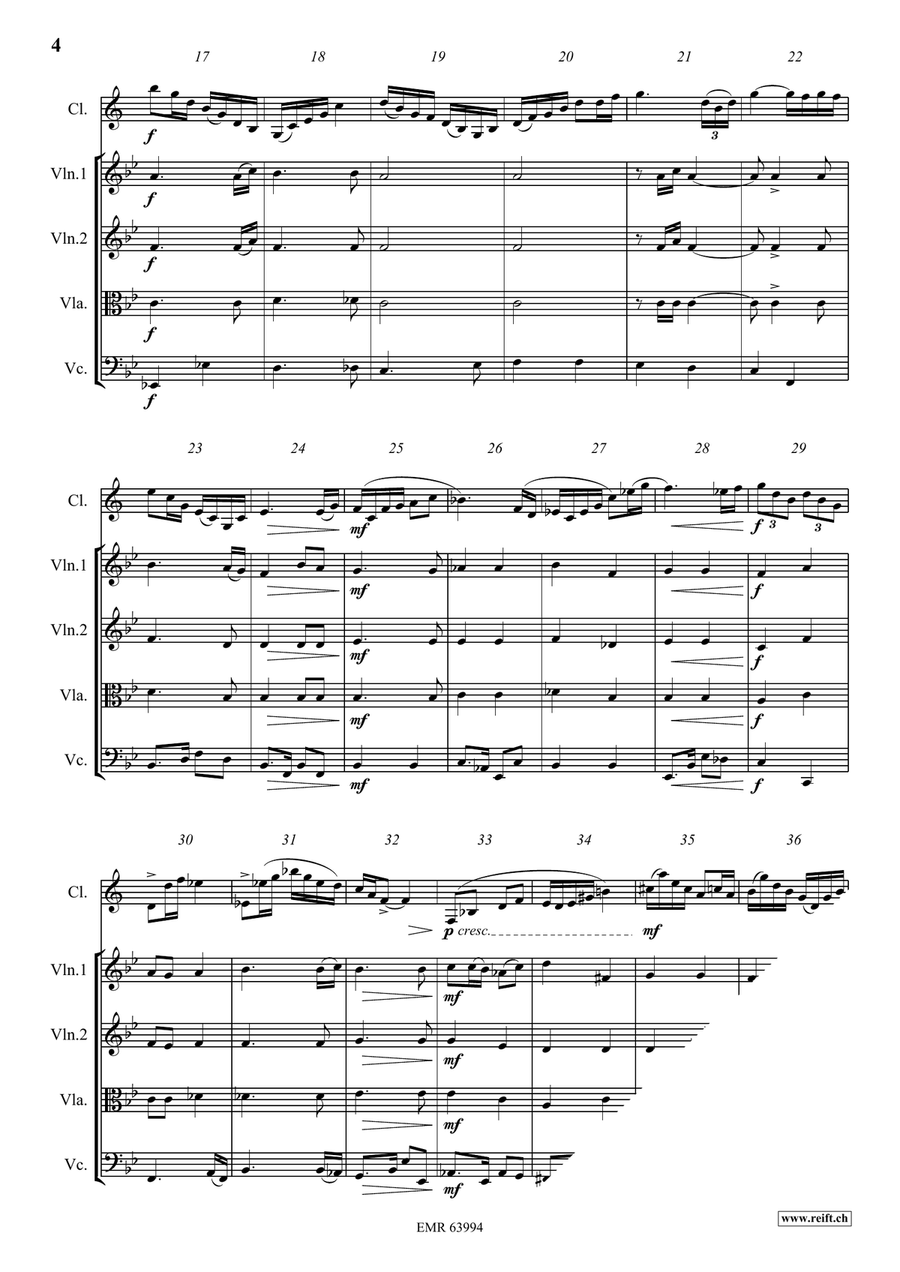 Kalahari Kalahari Clarinet scores gallery preview page 5