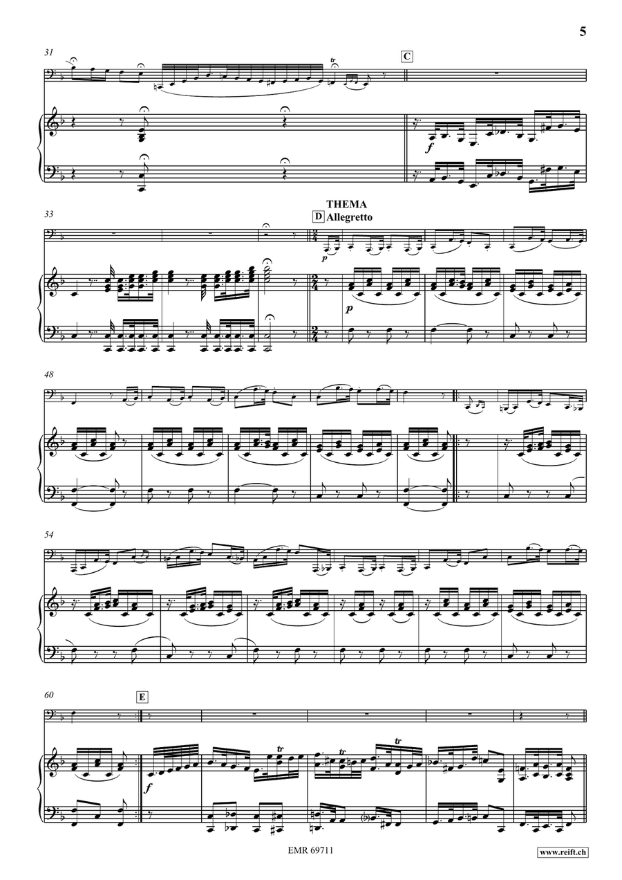 Variations Sur Un Air Tyrolien Tuba scores gallery preview page 6