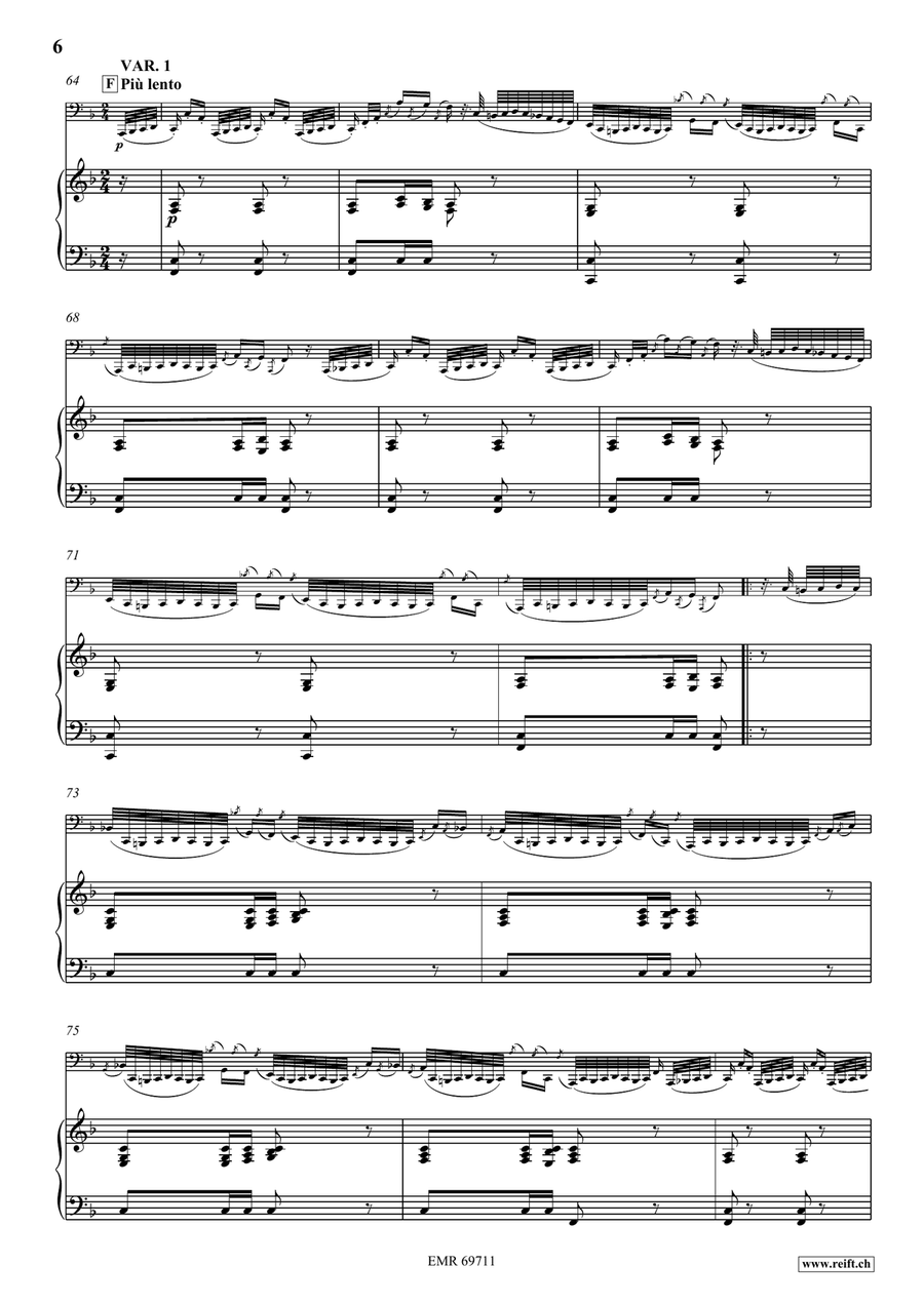 Variations Sur Un Air Tyrolien Tuba scores gallery preview page 7