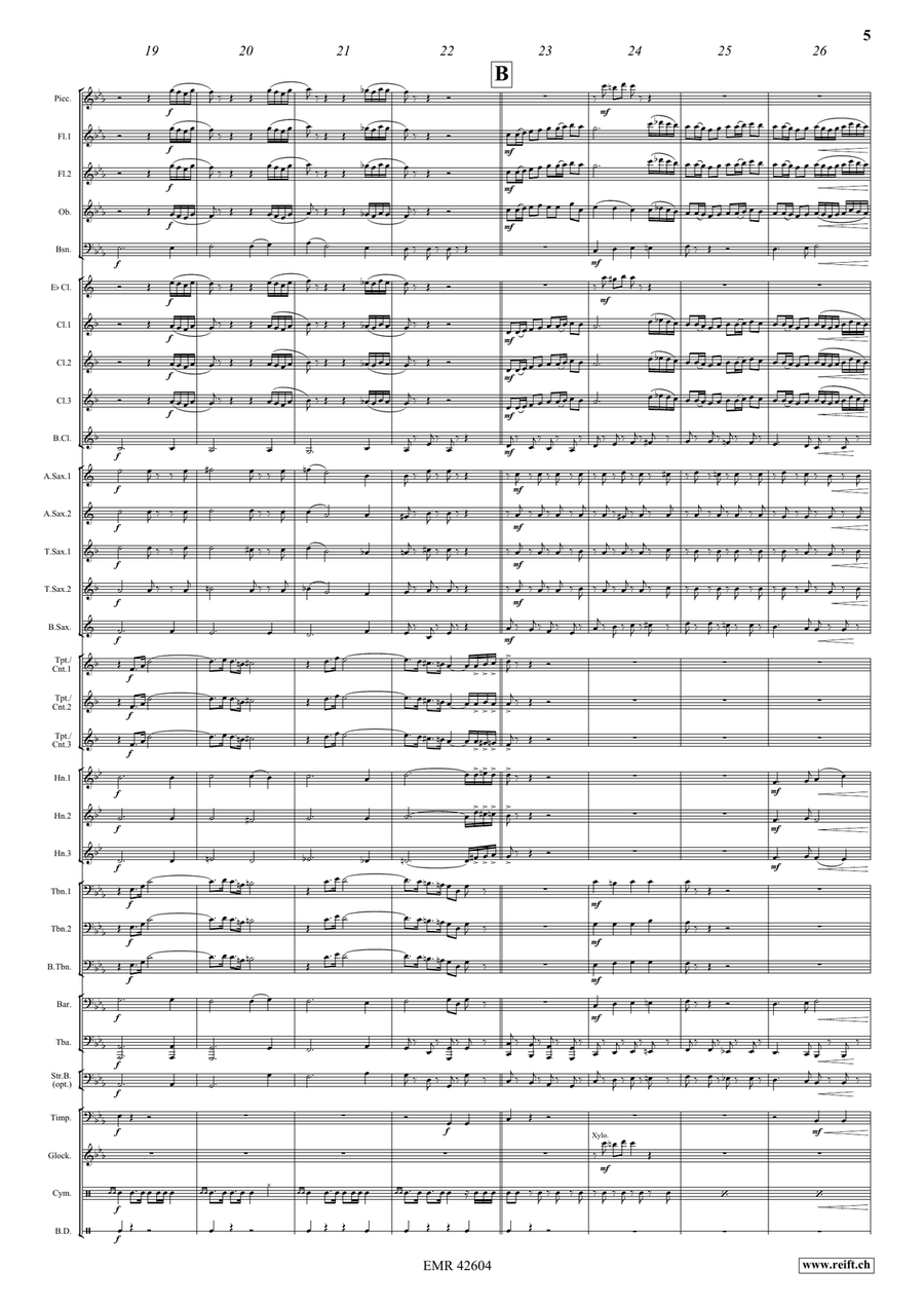 Dédicace Dédicace Concert Band scores gallery preview page 6