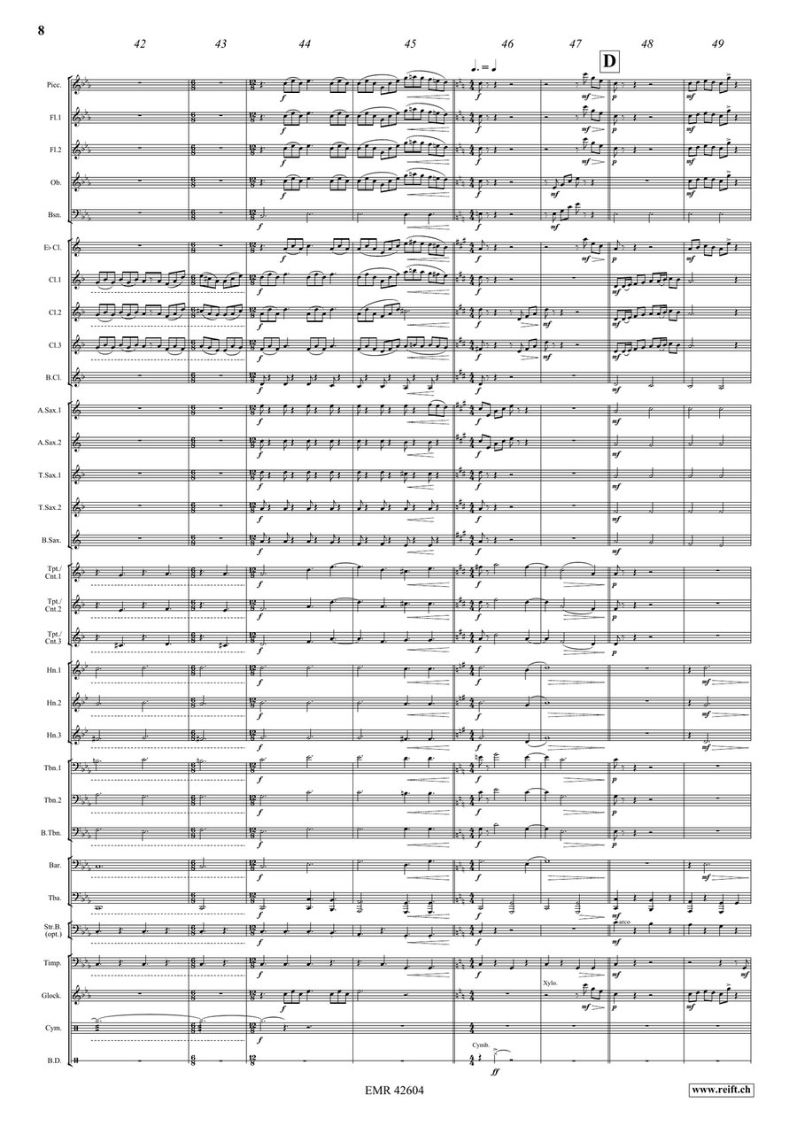 Dédicace Dédicace Concert Band scores gallery preview page 9