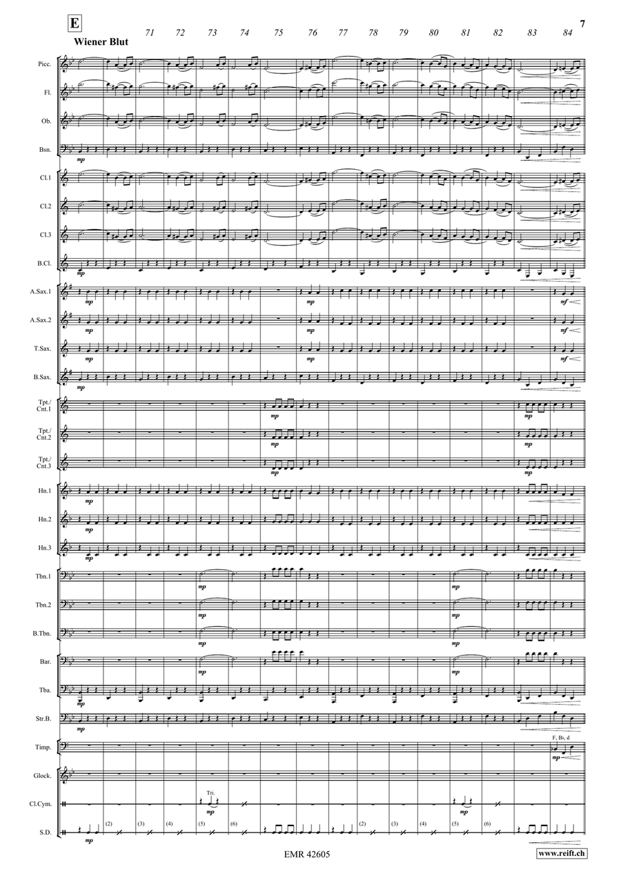 Johann Strauss Medley Johann Strauss Medley Concert Band scores gallery preview page 6