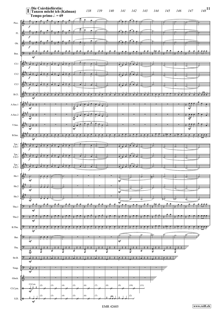 Johann Strauss Medley Johann Strauss Medley Concert Band scores gallery preview page 9