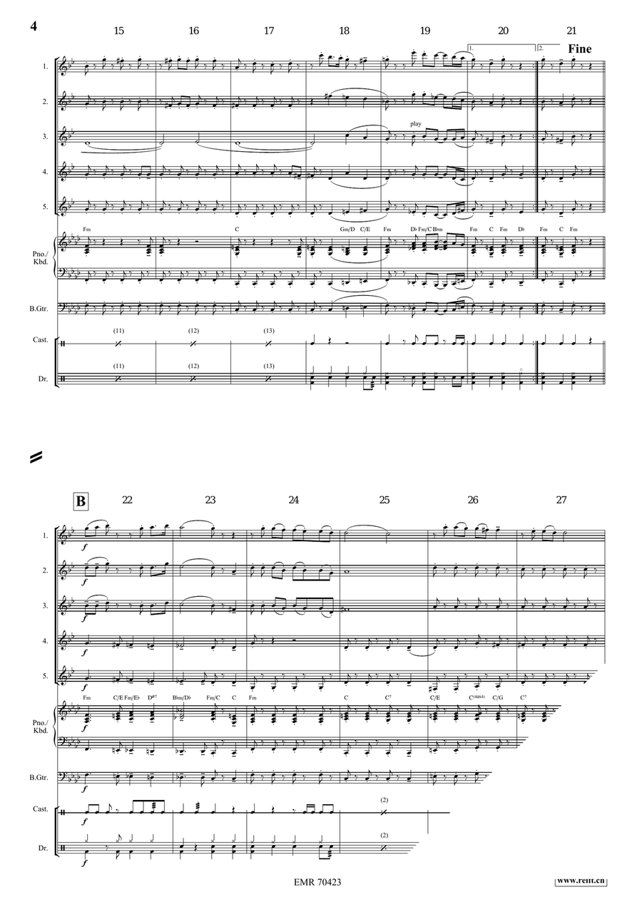 La Cumparsita La Cumparsita Clarinet Quintet scores gallery preview page 5