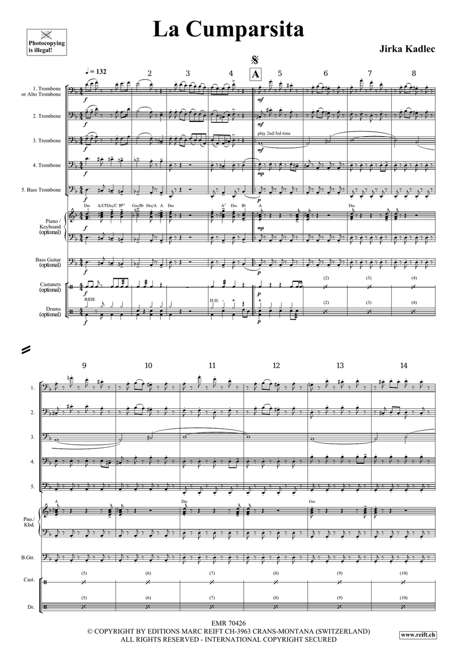La Cumparsita La Cumparsita Trombone scores gallery preview page 4