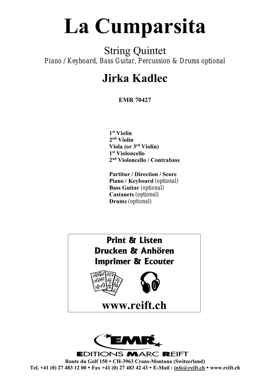 La Cumparsita La Cumparsita String Quintet scores gallery preview page 2