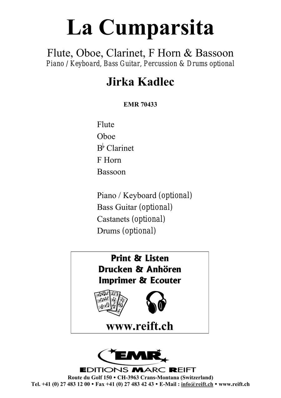 La Cumparsita La Cumparsita Woodwind Quintet scores gallery preview page 2
