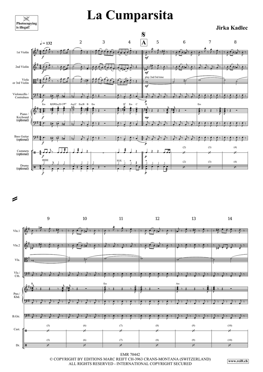 La Cumparsita La Cumparsita String Quartet scores gallery preview page 4