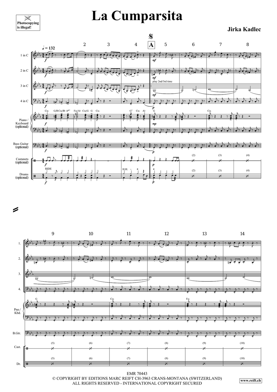La Cumparsita La Cumparsita Brass Quartet scores gallery preview page 4
