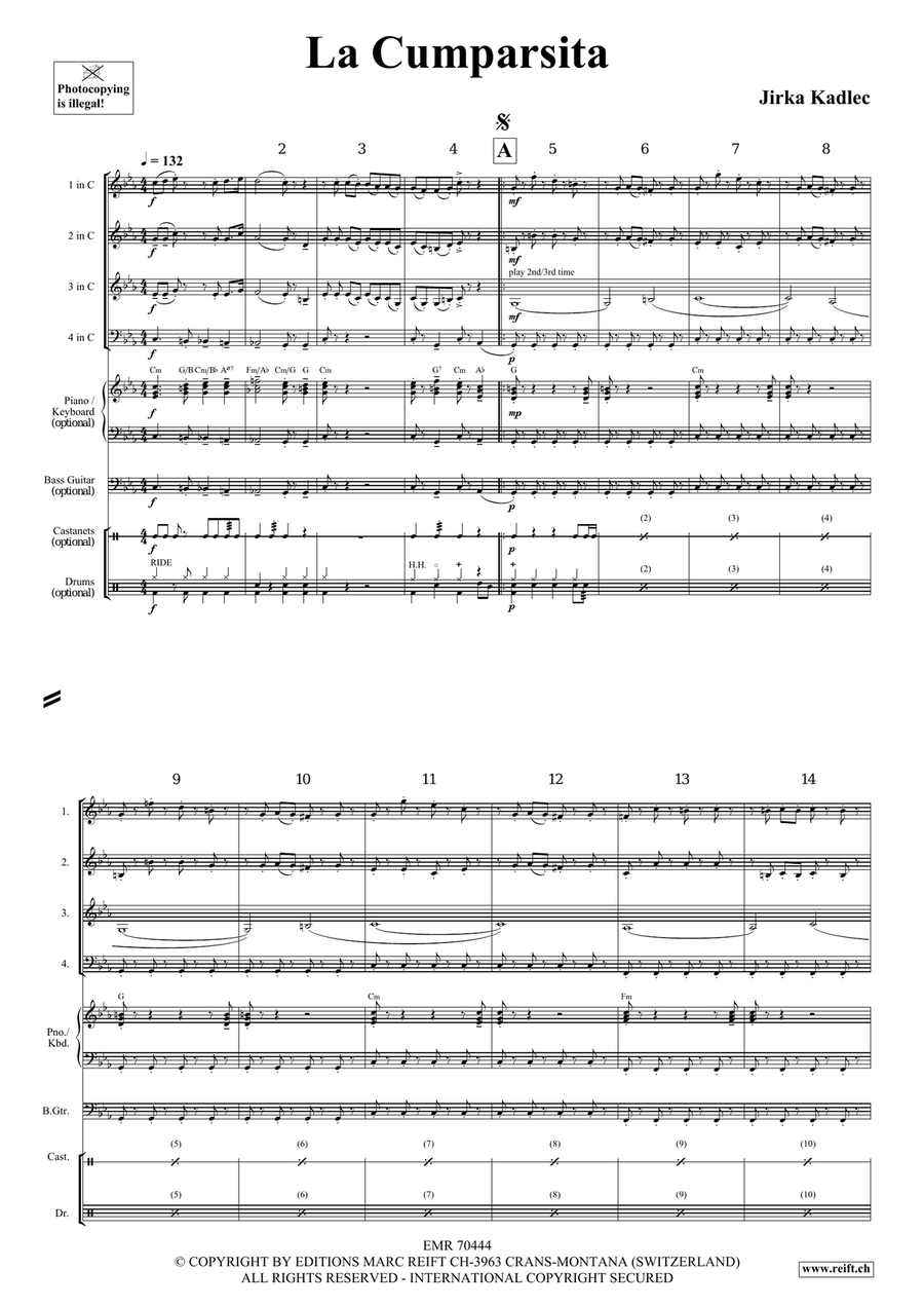 La Cumparsita La Cumparsita Woodwind Quartet scores gallery preview page 4
