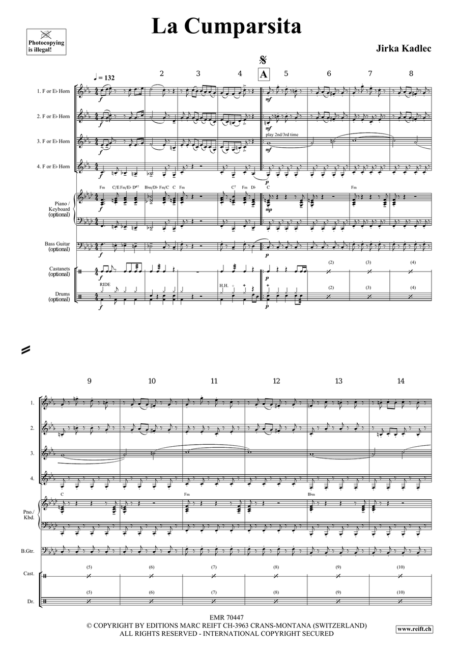 La Cumparsita La Cumparsita Horn scores gallery preview page 4