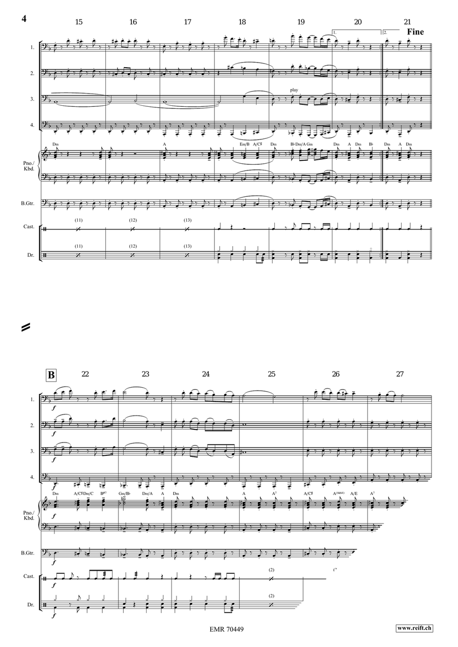 La Cumparsita La Cumparsita Tuba Quartet scores gallery preview page 5