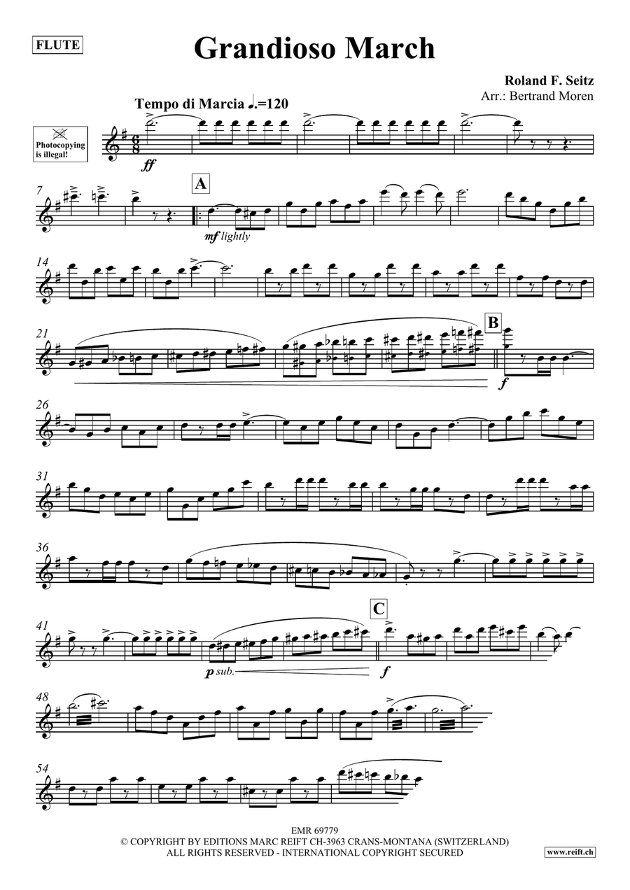 Grandioso March Grandioso March Flute Solo scores gallery preview page 3
