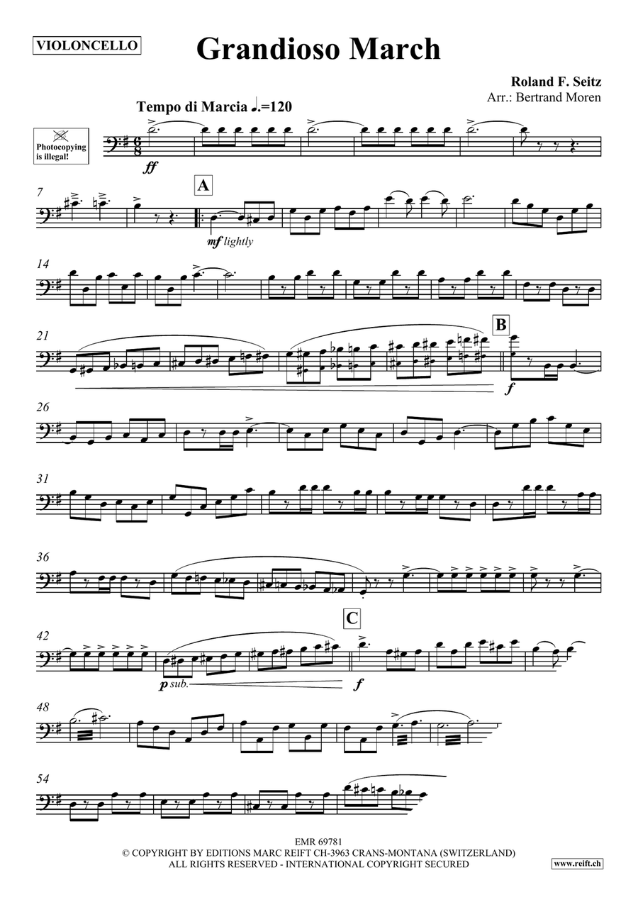 Grandioso March Grandioso March Piano Accompaniment scores gallery preview page 3