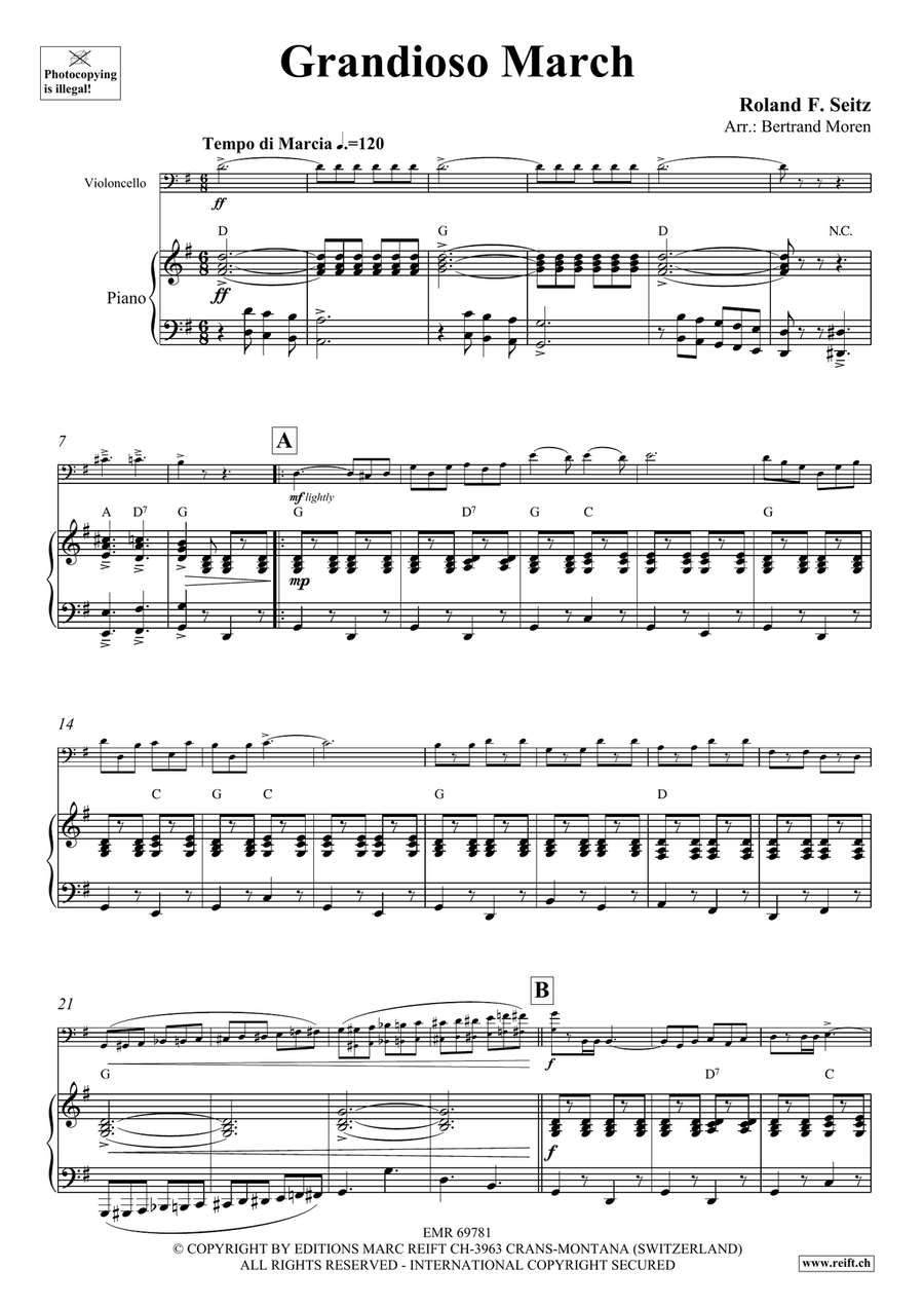 Grandioso March Grandioso March Piano Accompaniment scores gallery preview page 4