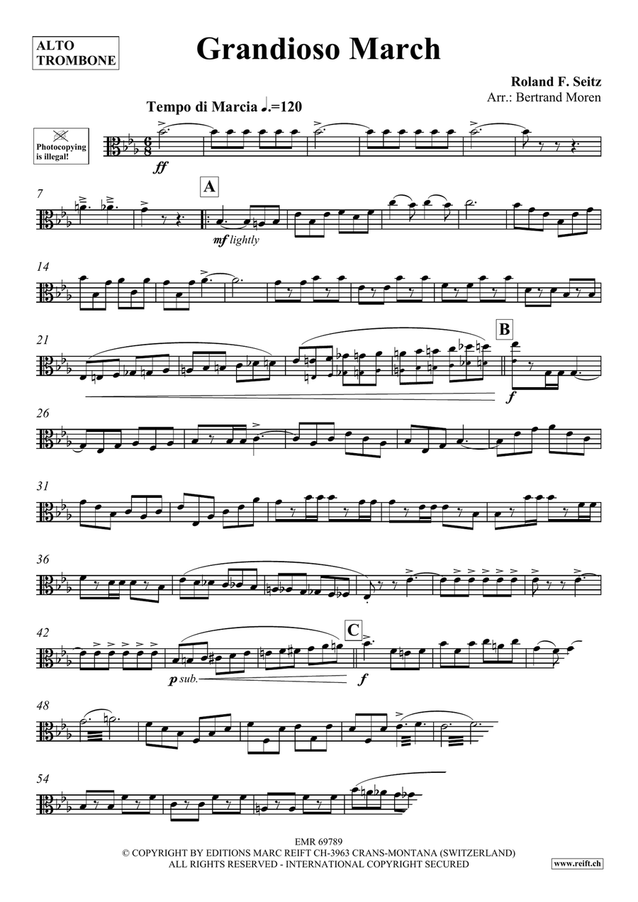 Grandioso March Grandioso March Piano Accompaniment scores gallery preview page 3