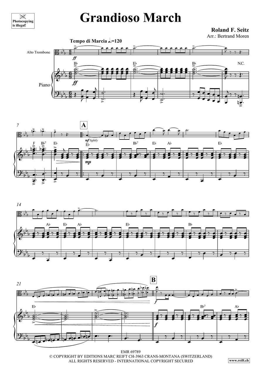 Grandioso March Grandioso March Piano Accompaniment scores gallery preview page 4