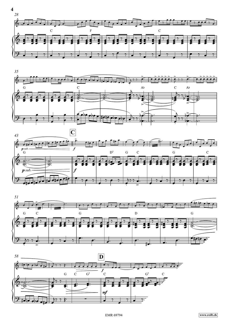 Grandioso March Grandioso March Violin Solo scores gallery preview page 5