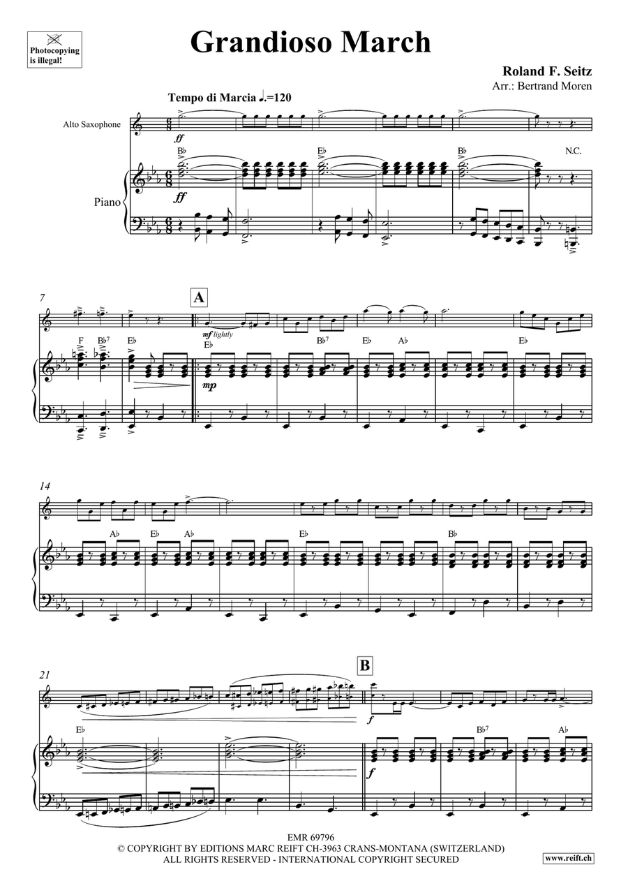 Grandioso March Grandioso March Alto Saxophone scores gallery preview page 4