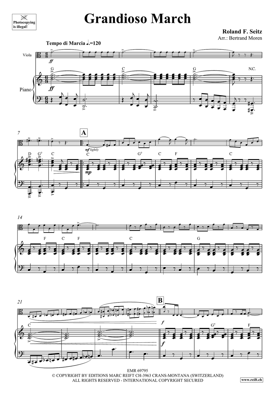 Grandioso March Grandioso March Piano Accompaniment scores gallery preview page 4