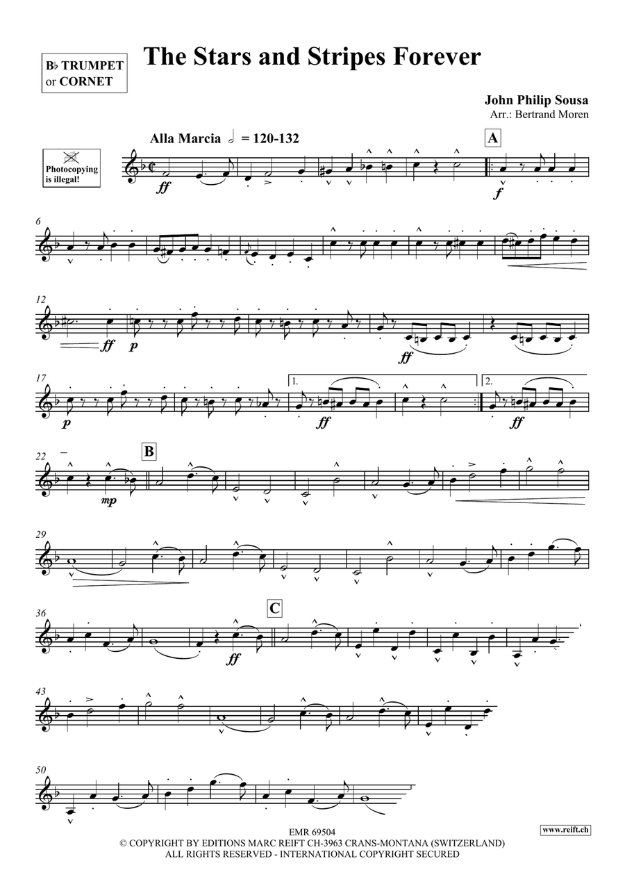 The Stars and Stripes Forever Cornet scores gallery preview page 3