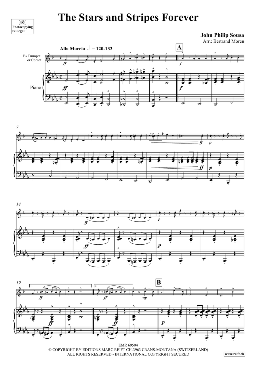 The Stars and Stripes Forever Cornet scores gallery preview page 4
