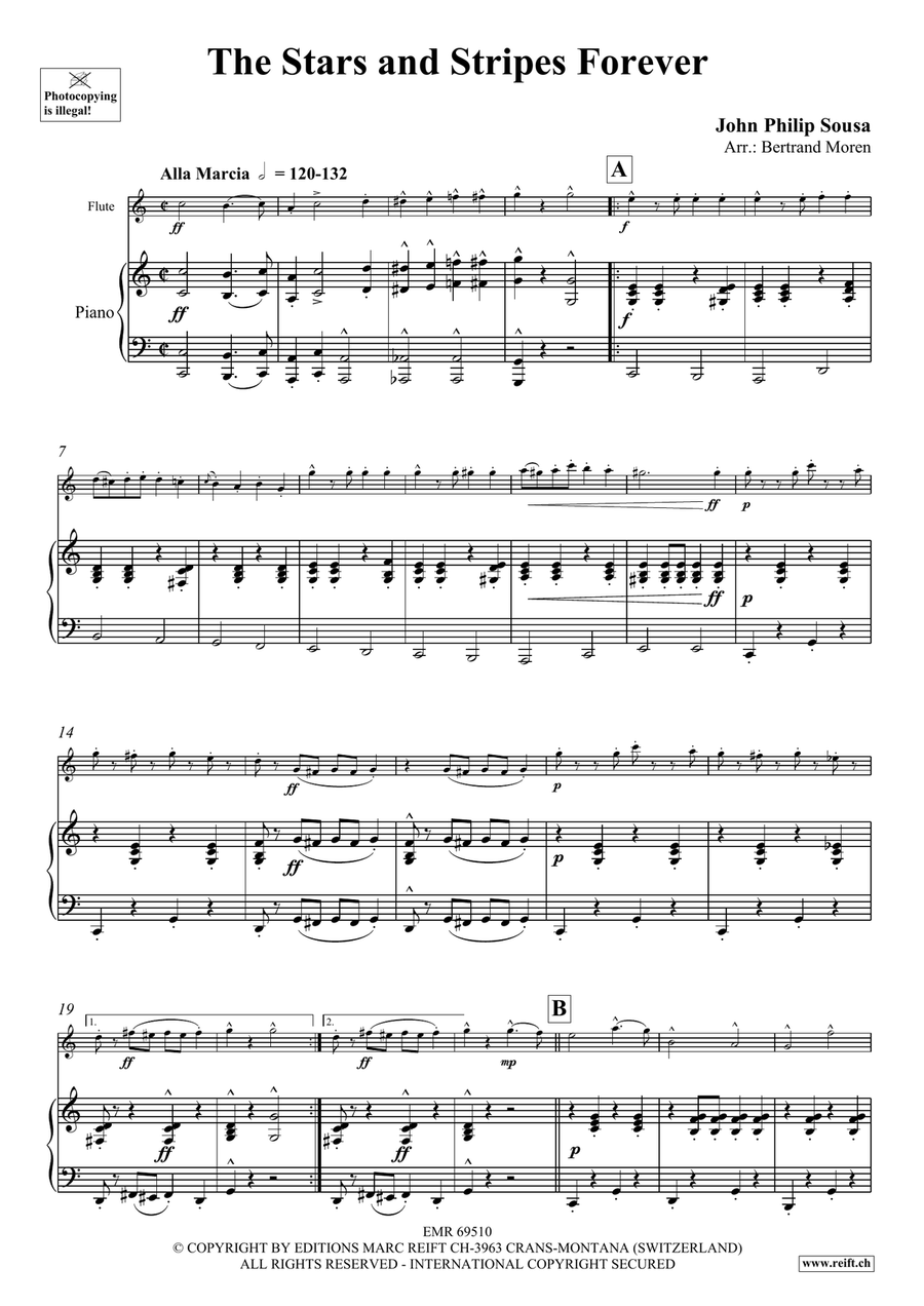 The Stars and Stripes Forever Flute Solo scores gallery preview page 4