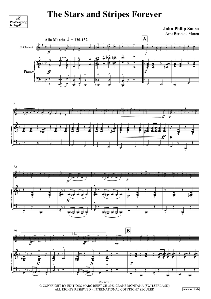 The Stars and Stripes Forever Clarinet Solo scores gallery preview page 4