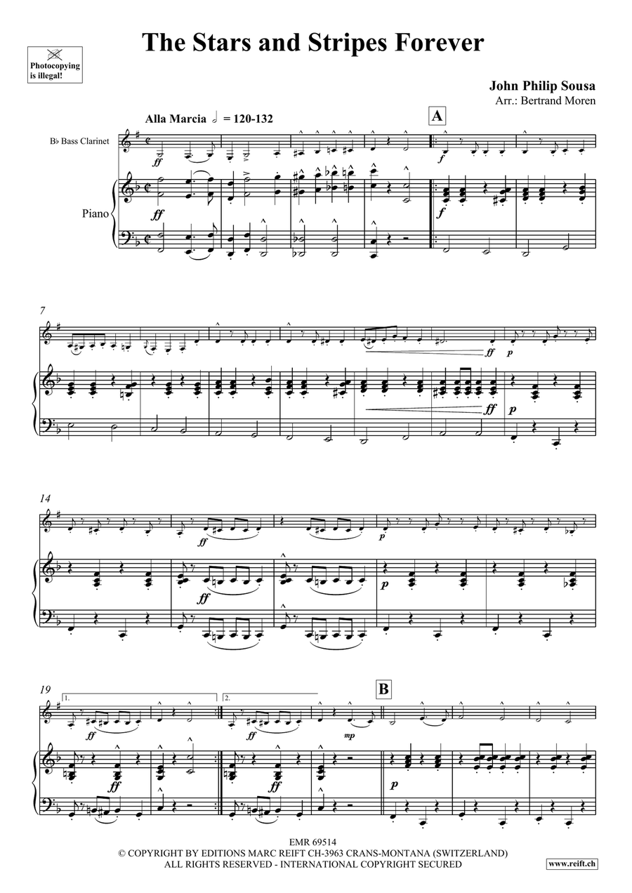 The Stars and Stripes Forever Bass Clarinet scores gallery preview page 4