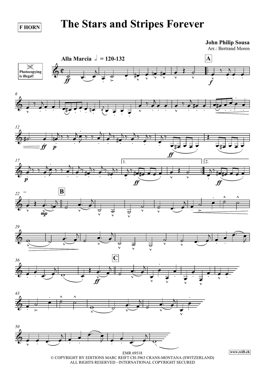 The Stars and Stripes Forever Horn scores gallery preview page 3