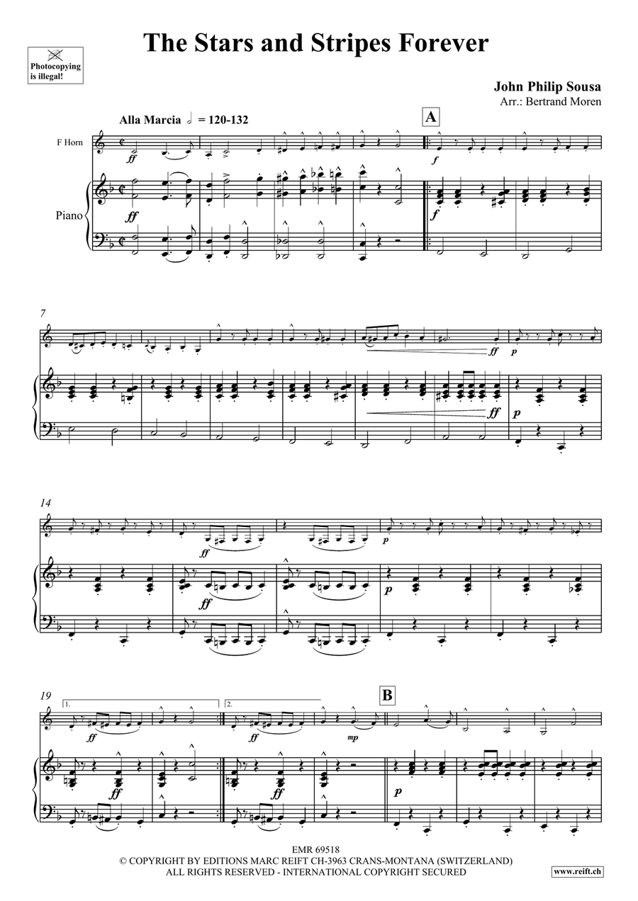 The Stars and Stripes Forever Horn scores gallery preview page 4