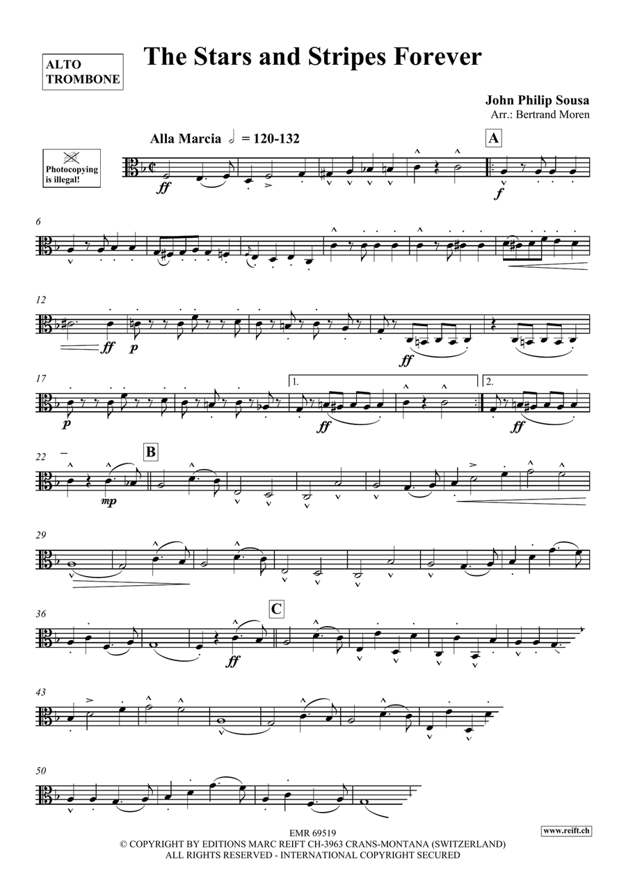 The Stars and Stripes Forever Piano Accompaniment scores gallery preview page 3
