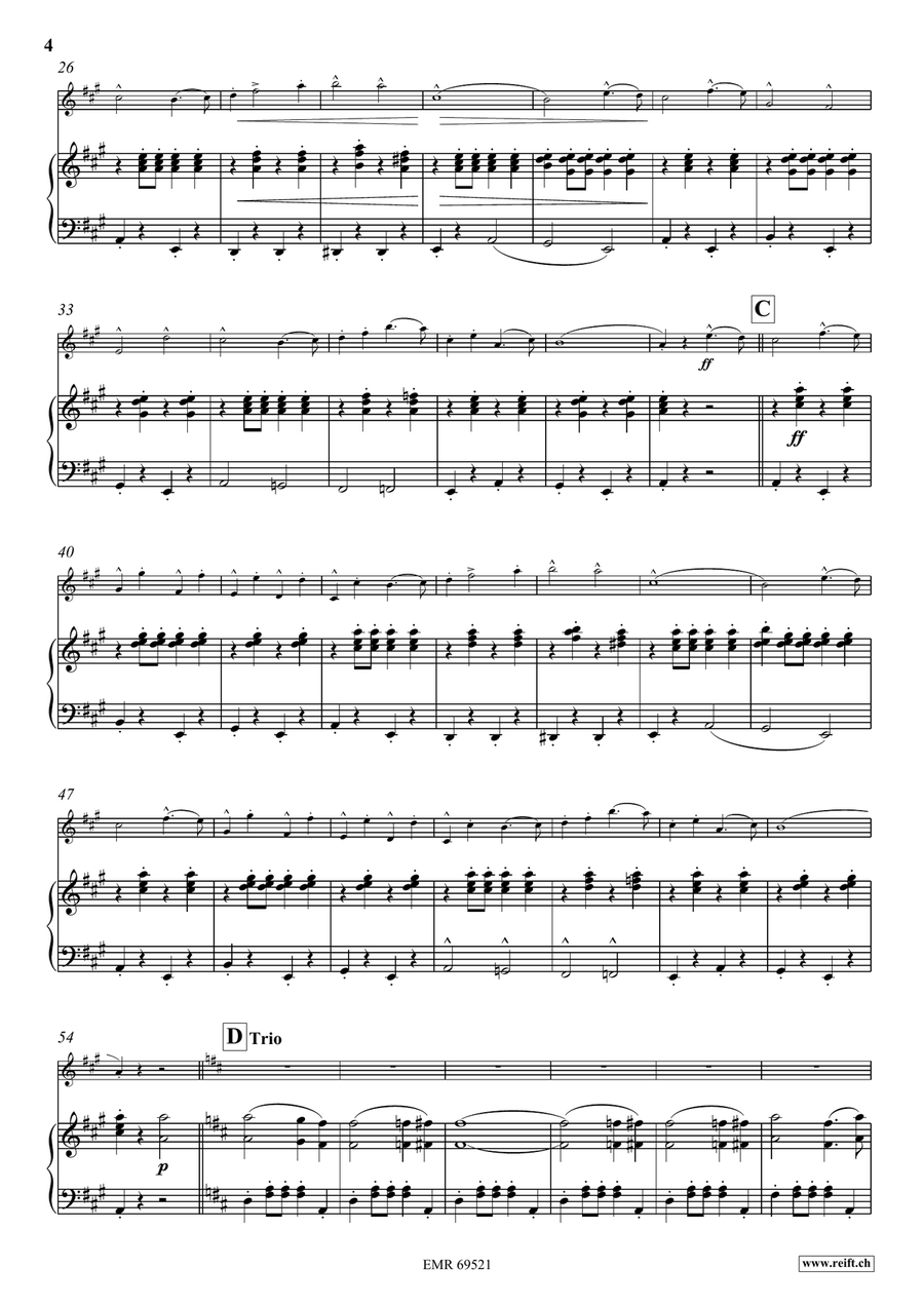 The Stars and Stripes Forever Violin Solo scores gallery preview page 5
