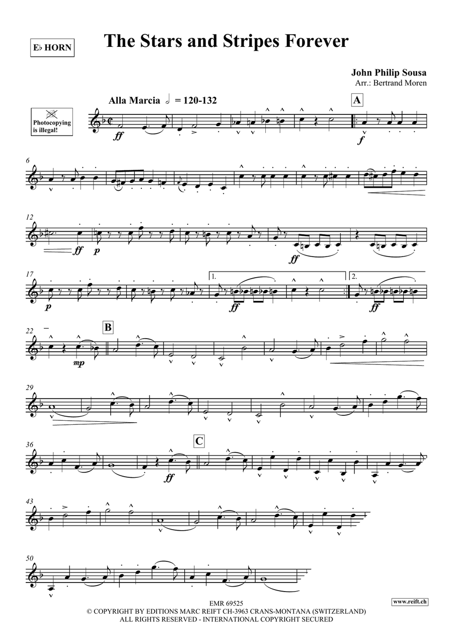 The Stars and Stripes Forever Horn scores gallery preview page 3