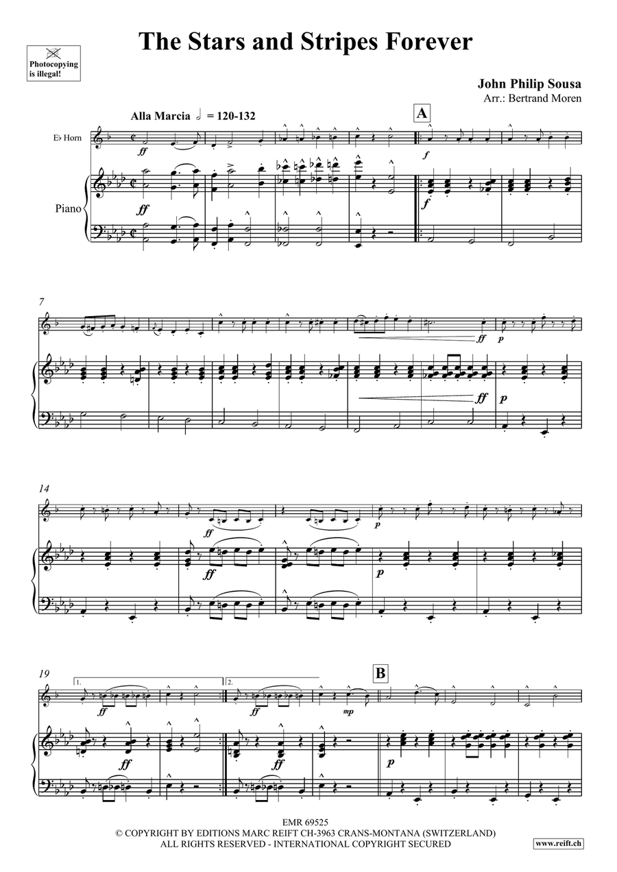 The Stars and Stripes Forever Horn scores gallery preview page 4