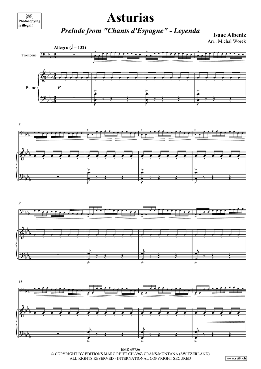 Asturias Asturias Piano Accompaniment scores gallery preview page 4