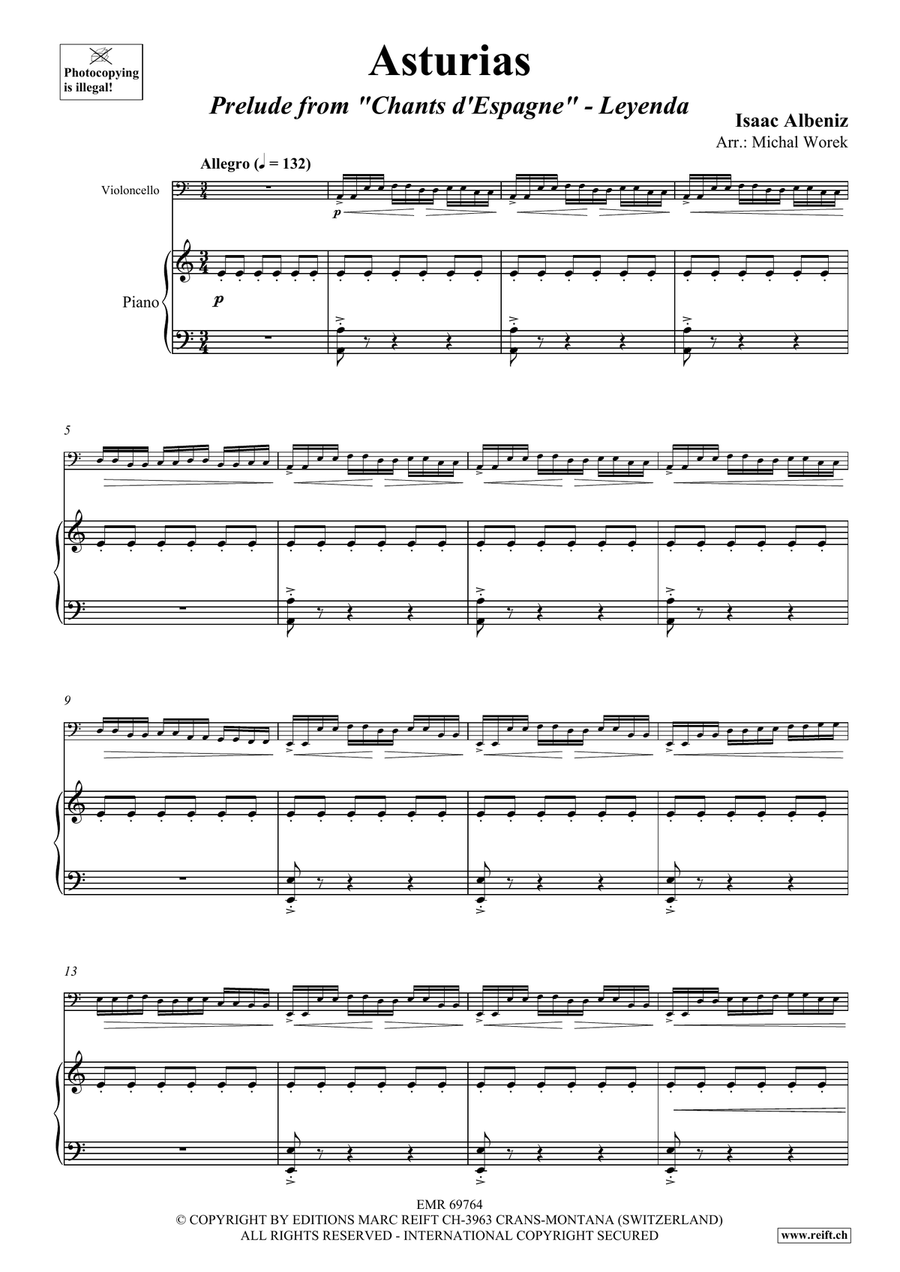 Asturias Asturias Piano Accompaniment scores gallery preview page 4