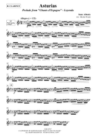 Asturias Clarinet Solo scores gallery preview page 3