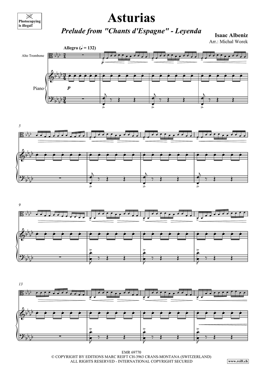 Asturias Asturias Piano Accompaniment scores gallery preview page 4