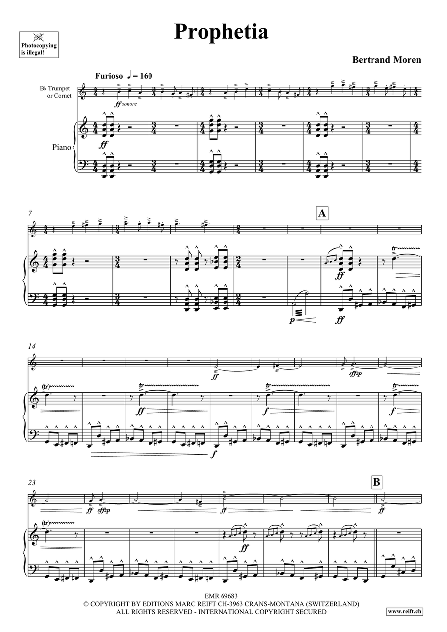 Prophetia Cornet scores gallery preview page 5