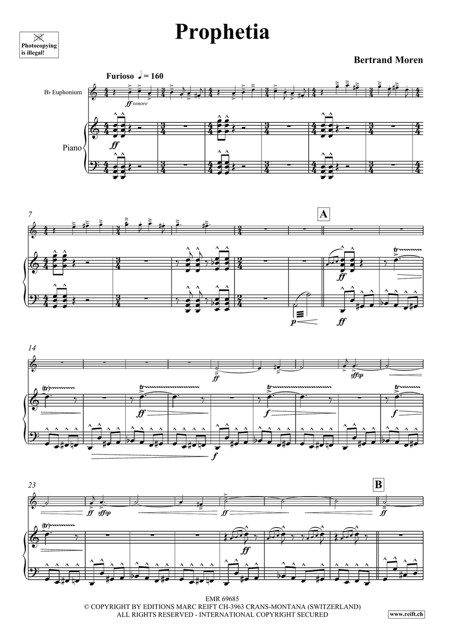 Prophetia Prophetia Euphonium scores gallery preview page 5