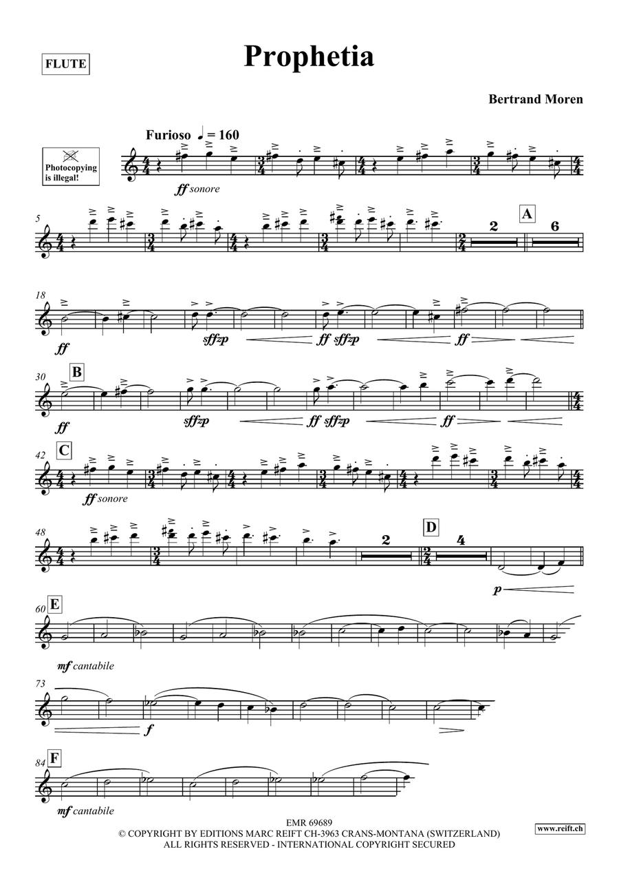 Prophetia Prophetia Flute Solo scores gallery preview page 4