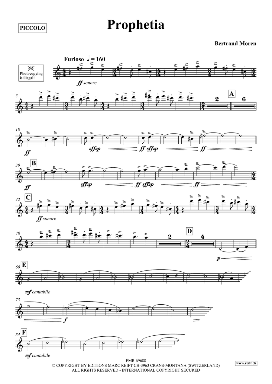 Prophetia Prophetia Piccolo scores gallery preview page 4