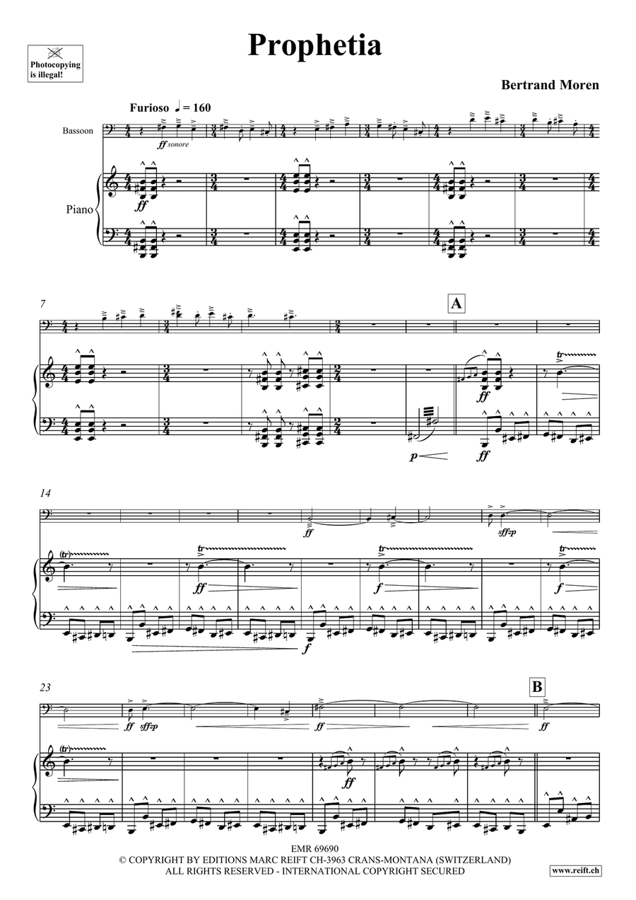 Prophetia Prophetia Bassoon Solo scores gallery preview page 5