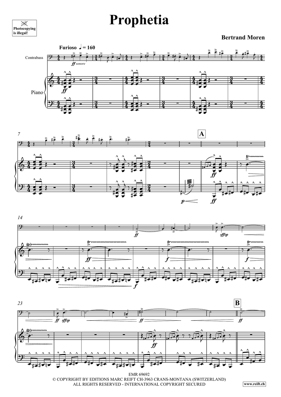 Prophetia Prophetia Double Bass scores gallery preview page 5