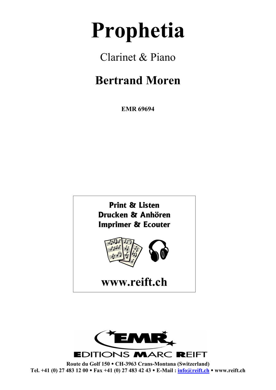 Prophetia Prophetia Clarinet Solo scores gallery preview page 2