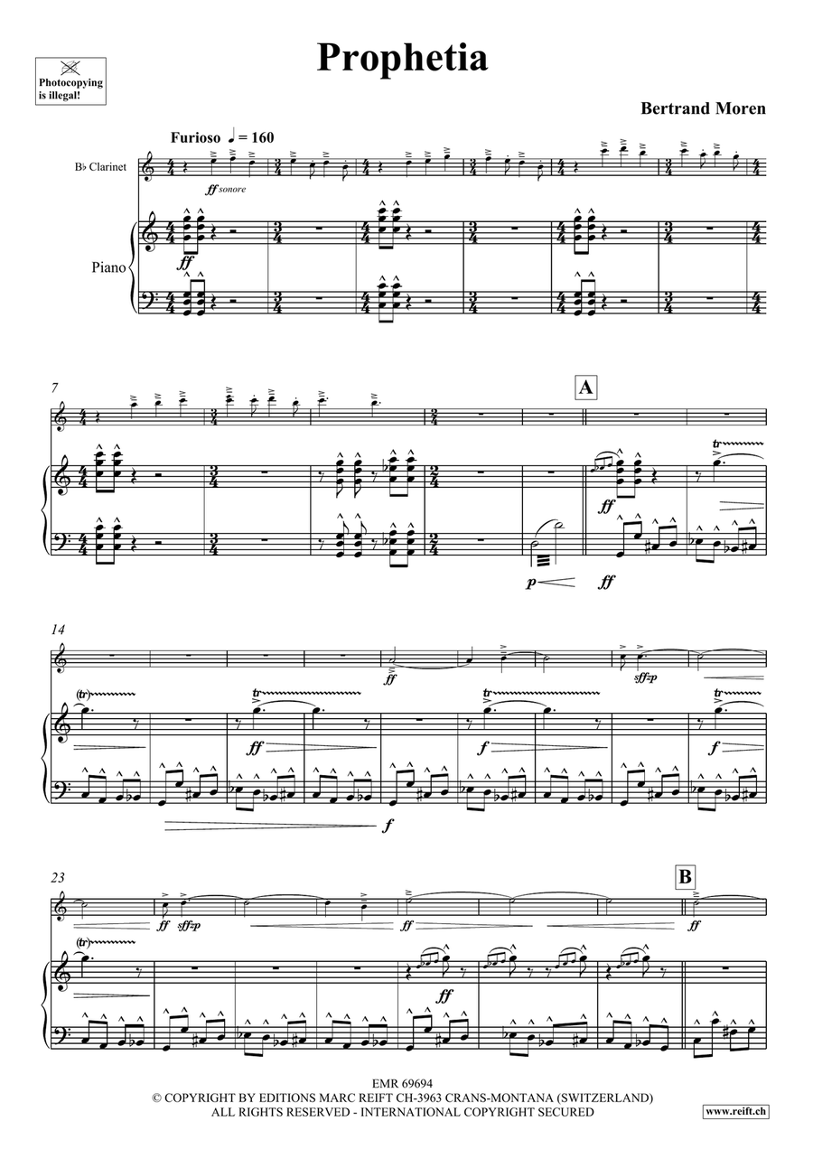 Prophetia Prophetia Clarinet Solo scores gallery preview page 5