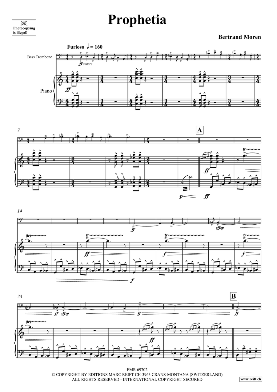 Prophetia Prophetia Bass Trombone scores gallery preview page 5